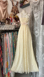 Beautiful A-Line Light Yellow Lace Strapless Formal Prom Dresses Cute Birthday Party Dresses