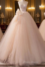 Beautiful A-Line Strapless Tulle Long Formal Prom Dresses Formal Dresses