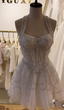 Beautiful Chiffon A Line Mini Birthday Dresses White Homecoming Dresses