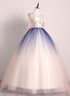 Beautiful Gradient Ball Gown Long Party Dresses, Gradient Formal Dresses