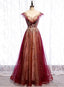 Beautiful Gradient Tulle Sweetheart A-Line Formal Prom Dresses, Charming Formal Gown