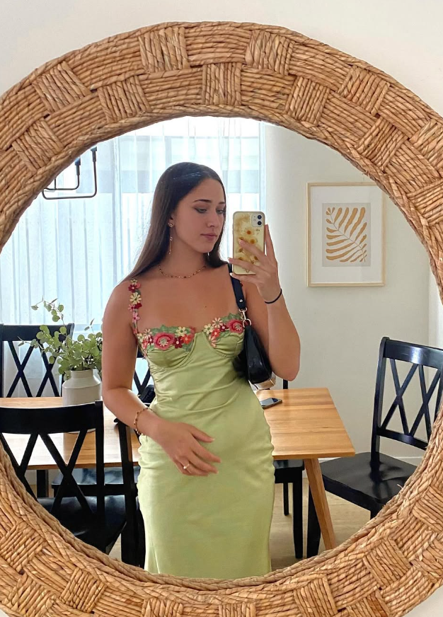 Beautiful Green Applique Long Formal Evening Dresses Formal Prom Dresses