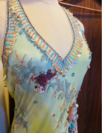 Beautiful Halter Neck Backless Sequined Beaded Chiffon Formal Prom Dresses
