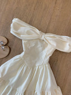 Beautiful One Shoulder Bow Princess A-Line Homecoming Dresses