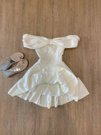 Beautiful One Shoulder Bow Princess A-Line Homecoming Dresses