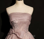 Beautiful Pink Tulle Sequins Strapless Pleats Beading Formal Prom Dresses Formal Ball Gown Brithday Quinceanera Dresses