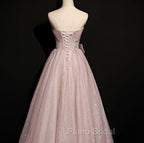 Beautiful Pink Tulle Sequins Strapless Pleats Beading Formal Prom Dresses Formal Ball Gown Brithday Quinceanera Dresses