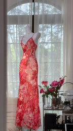 Beautiful Printed V-Neck Strapless Chiffon Mermaid Formal Prom Dresses