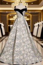 Beautiful Satin Sweetheart Off Shoulder Formal Prom Dresses, A-Line Satin Formal Dresses