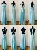 Beautiful Spandex Multi Way Bridesmaid Dresses, Women Summer Dresses,Convertible Dresses