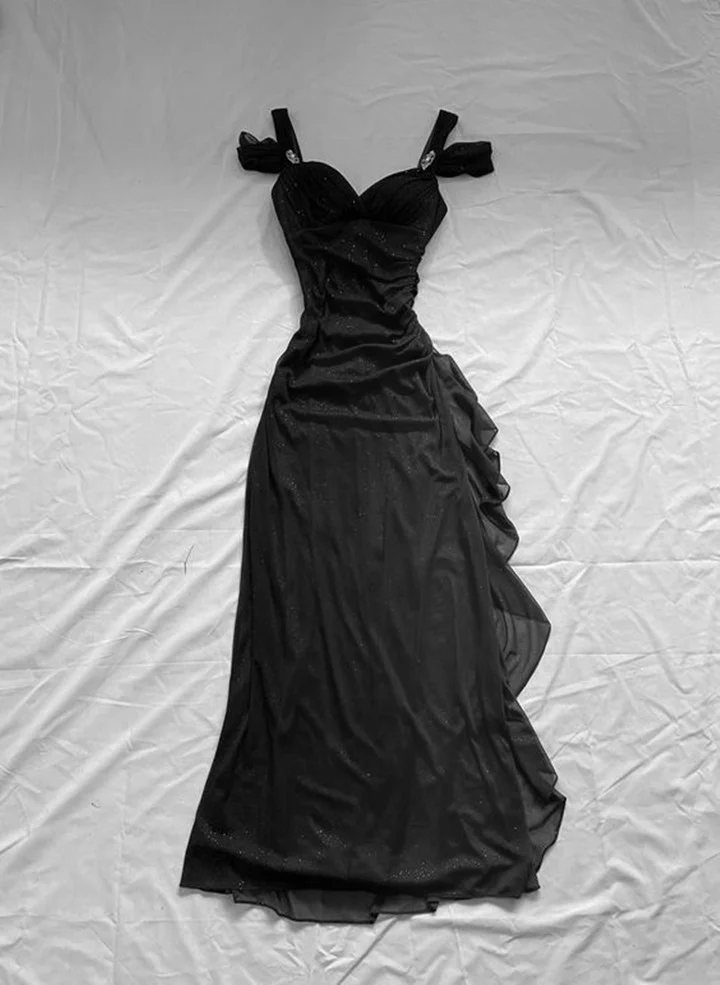 Beautiful Sweetheart Off Shoulder Long Party Dresses, A-Line Formal Prom Dresses