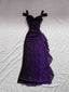 Beautiful Sweetheart Off Shoulder Long Party Dresses, A-Line Formal Prom Dresses