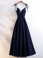 Beautiful Velvet Party Dresses, Straps Long Formal Prom Dresses