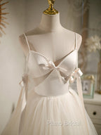 Beige Aline Tulle Short Formal Prom Dresses Beige Tulle Homecoming Dresses