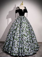Black A-Line Satin Long Formal Prom Dresses, Black Long Evening Dresses