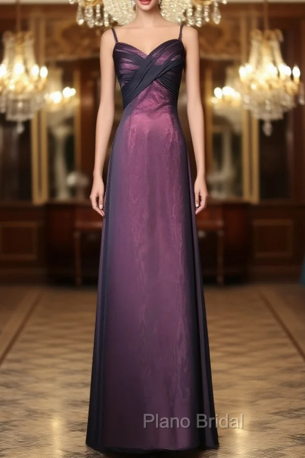 Black and Red Sweetheart Long Formal Dresses, Straps Long Formal Prom Dresses Main image
