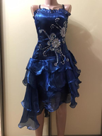 Black Chiffon Beaded Mini Satin Short Formal Prom Dresses Homecoming Dresses