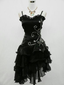 Black Chiffon Beaded Mini Satin Short Formal Prom Dresses Homecoming Dresses
