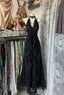 Black Elegant Vintage Formal Prom Party Gown Formal Evening Dresses