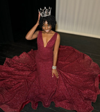 Black Girl Formal Prom Dresses, Mermaid Party Dresses