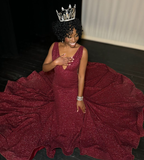 Black Girl Formal Prom Dresses, Mermaid Party Dresses
