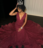 Black Girl Formal Prom Dresses, Mermaid Party Dresses
