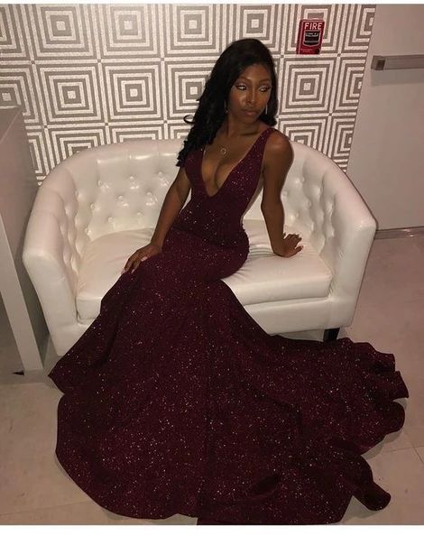 Black Girl Formal Prom Dresses, Mermaid Party Dresses Main image