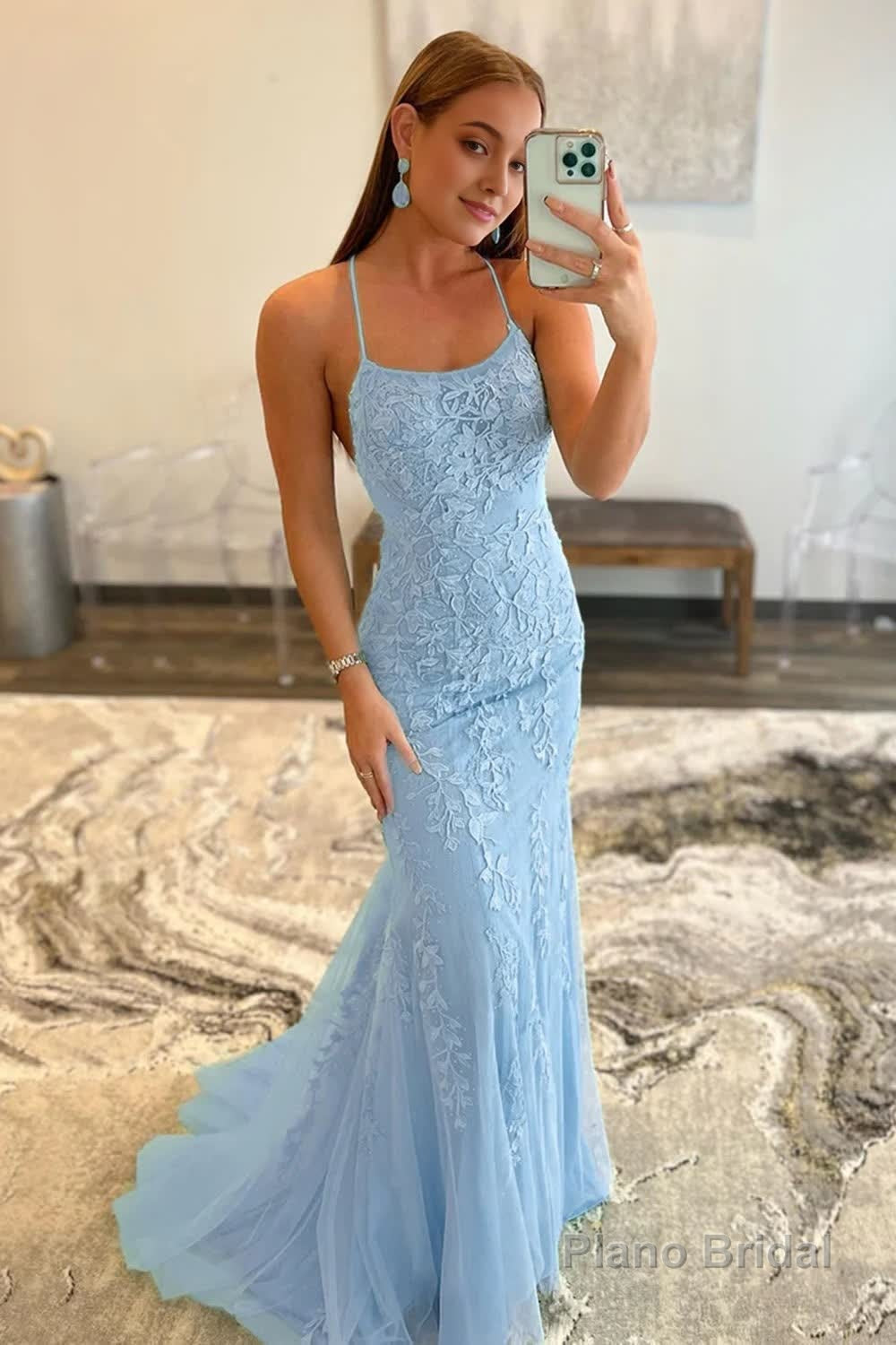 Black Halter Backless Prom Dress