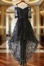 BLACK LACE EVENING Dresses BLACK LACE HIGH LOW Formal Prom Dresses