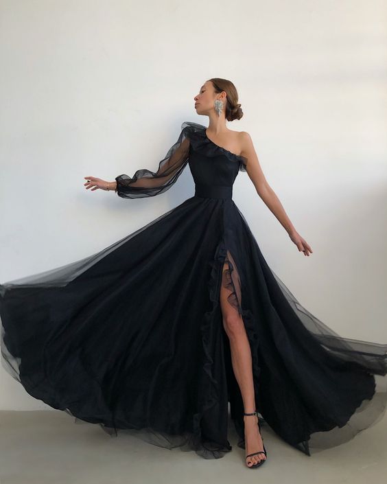 Black Long Formal Evening Dresses Formal Prom Dresses Main image