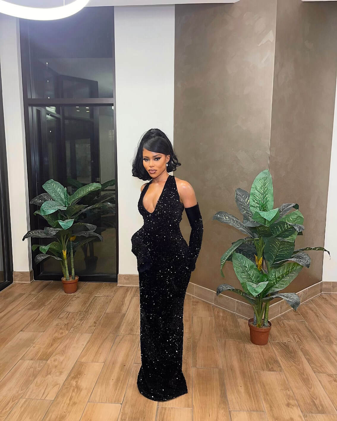 Black Mermaid Long Formal Prom Dresses, Fashion Formal Evening Dresses Secondary image