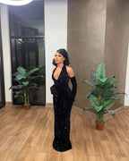 Black Mermaid Long Formal Prom Dresses, Fashion Formal Evening Dresses