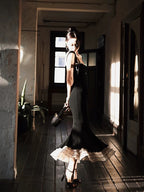 Black Mermaid Long Formal Prom Dresses Sweet Formal Party Dresses