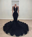 Black Mermaid Formal Prom Dresses