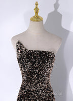 Black Mermaid Sequins Long Formal Prom Dresses, Black Formal Dresses Party Dresses