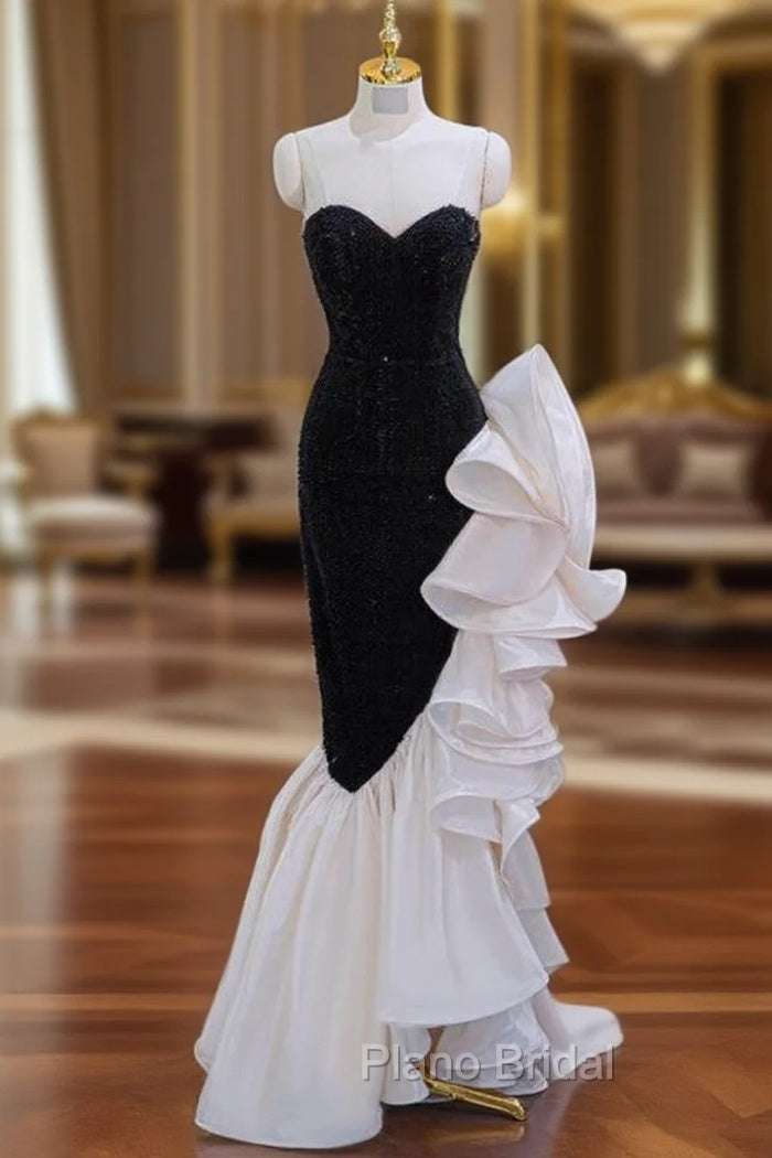 Black Mermaid Sequins Sweetheart Formal Prom Dresses Main image