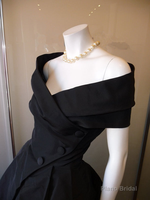 Black Prom Dress,Off The Shoulder Prom Dress,Bodice Prom Dress,Fashion Prom Dress Secondary image