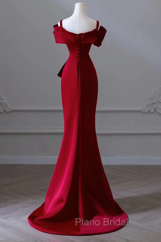 Black Satin Sweetheart Straps Long Formal Dresses, Black Long Formal Prom Dresses