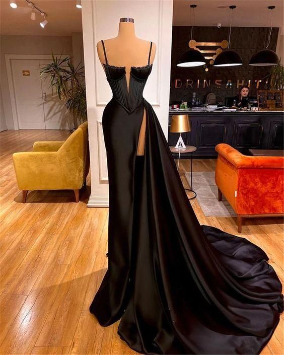 Black Sheath Long Formal Evening Dresses, Formal Prom Party Dresses Main image