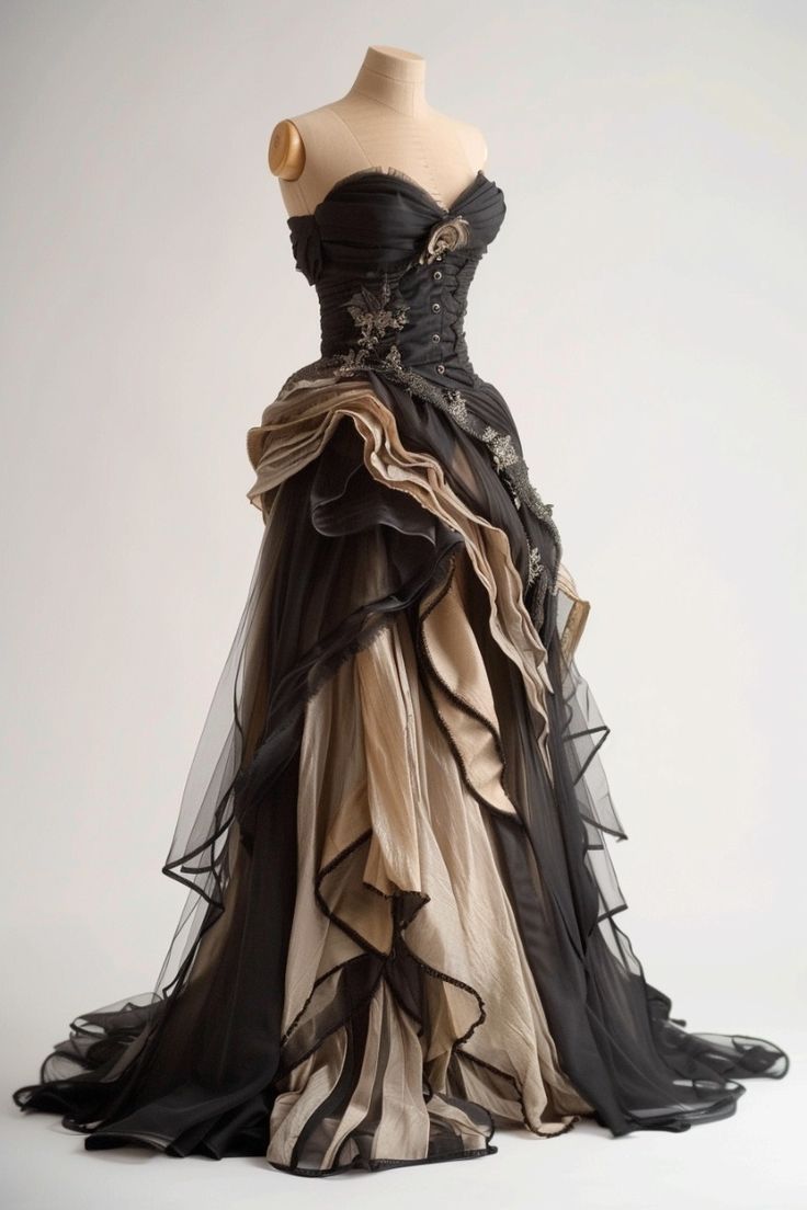 Black Tulle Long Formal Prom Dresses Charming Formal Evening Dresses