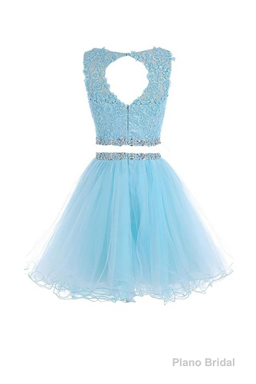 Black Two Piece Tulle Homecoming Dress, Lovely Party Dress