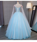 Blue Tulle Formal Dresses with Pink Lace Blue Ball Gown Sweet 16 Dresses Formal Prom Dresses shops