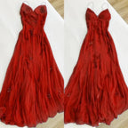 Blue Vintage Elegant V Neck Exquisite Embroidery Applique Beading Long Chiffon Formal Prom Dresses Formal Evening Gown Party Dresses
