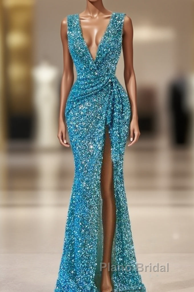 Blue Wedding Reception Dresses For Women, Evening Dresses For Women Formal Prom Dresses