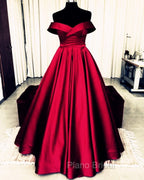 Bow Back Formal Prom Dresses Ball Gowns Off The Shoulder