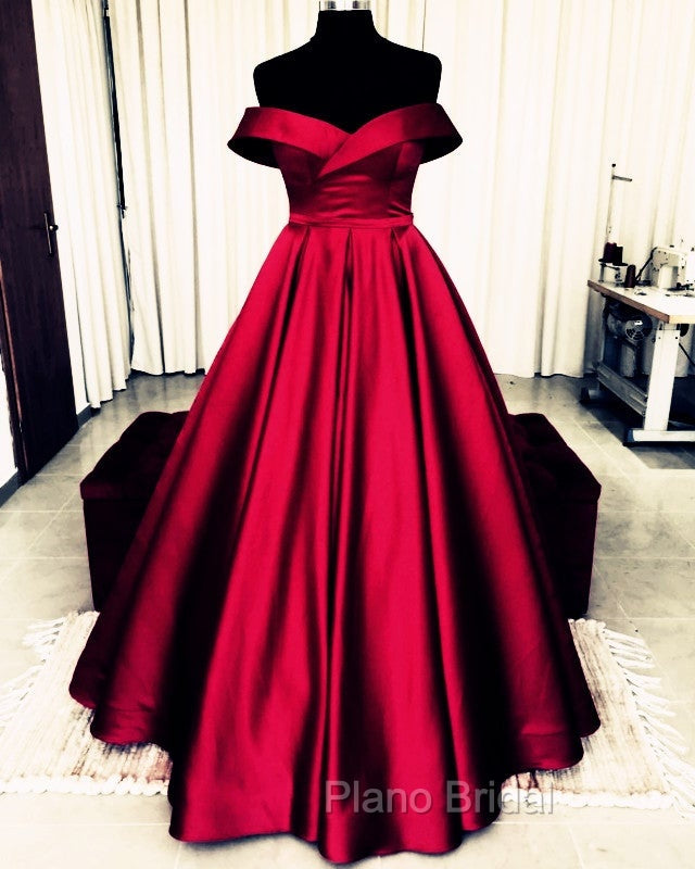 Bow Back Formal Prom Dresses Ball Gowns Off The Shoulder