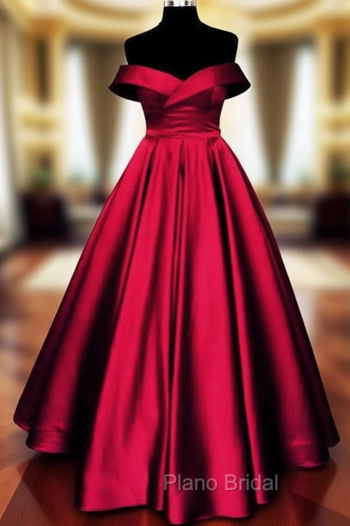 Bow Back Formal Prom Dresses Ball Gowns Off The Shoulder Main image