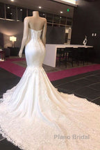 Luxury Sweetheart Appliques Mermaid Wedding Dress