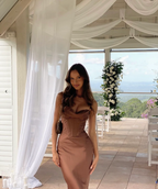 Brown Formal Prom Dresses Sexy Formal Prom Dresses Birthday Outfits