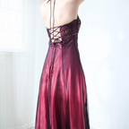Vintage Fuchsia Halter-Neck A-Line Beaded Chiffon Long Formal Prom Dresses Formal Evening Gown